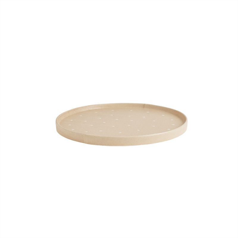 Aki Tray Round Tray L300540 901 Nature White