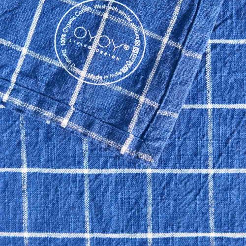 Grid Tablecloth 260x140 cm Napkin L300765 602 Dark Blue White 3 63900b50 b3dd 47ce 81c1 6dec6281104c