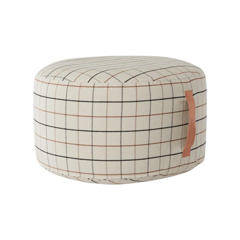 L10090 Grid Pouf Large