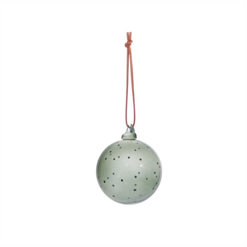 Natale Christmas Glass Ball in Jade 1