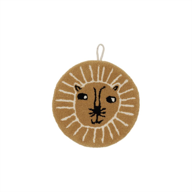 Lion Miniature Wallhanger Wallhanger M107356 307 Caramel