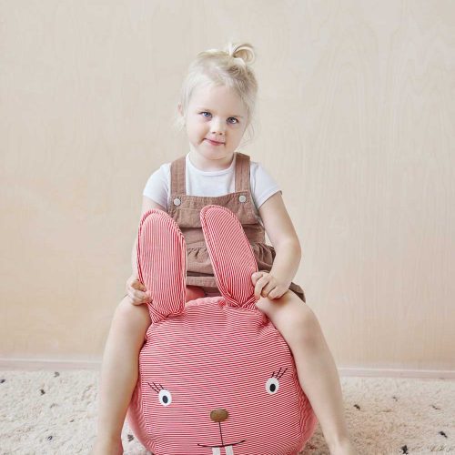 Rosy Rabbit Ride on Rabbit Soft Toys M107359 405 Cherry Red 1