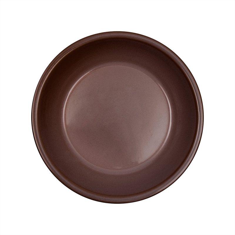 Yuka Deep Plate Pack of 2 Dining Ware L300612 911 Dark Terracotta